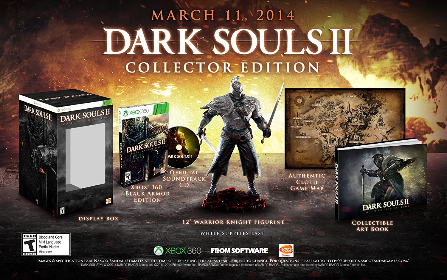 Dark Souls II (Collector's Edition) - Xbox 360 Video Games Namco Bandai Games   