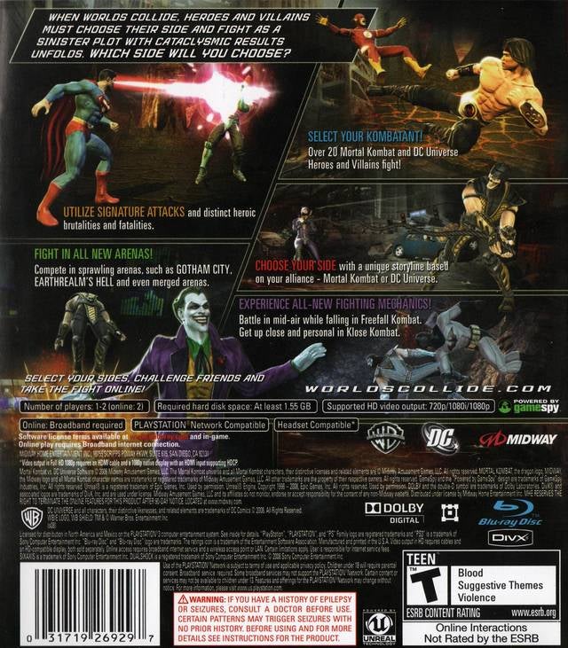 Mortal Kombat vs. DC Universe - (PS3) PlayStation 3 [Pre-Owned] Video Games Midway   