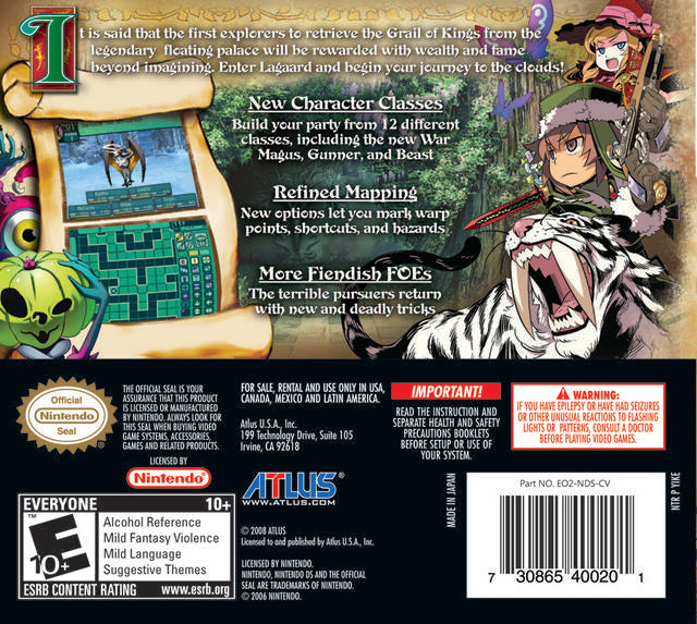 Etrian Odyssey II: Heroes of Lagaard - (NDS) Nintendo DS Video Games Atlus   