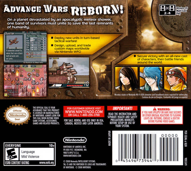 Advance Wars: Days of Ruin - (NDS) Nintendo DS [Pre-Owned] Video Games Nintendo   