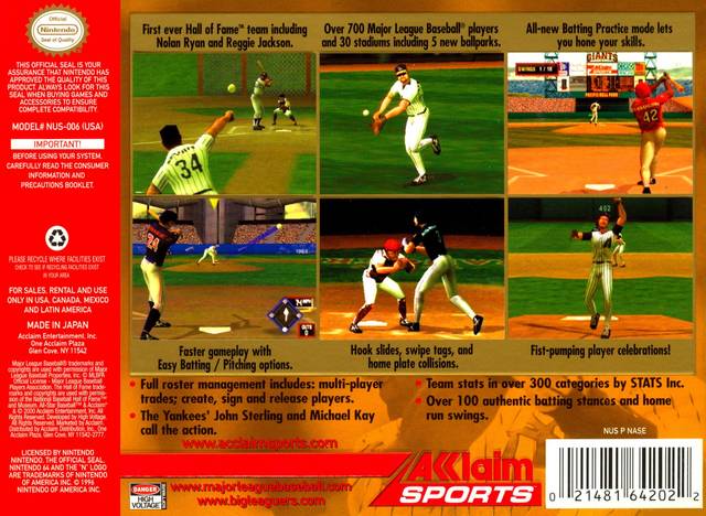 All-Star Baseball 2001 - (N64) Nintendo 64 [Pre-Owned] Video Games Acclaim   