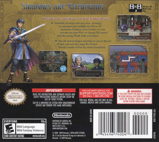 Fire Emblem: Shadow Dragon - (NDS) Nintendo DS [Pre-Owned] Video Games Nintendo   