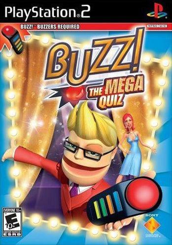 Buzz! The Mega Quiz (Game Only) - (PS2) PlayStation 2 Video Games SCEA   
