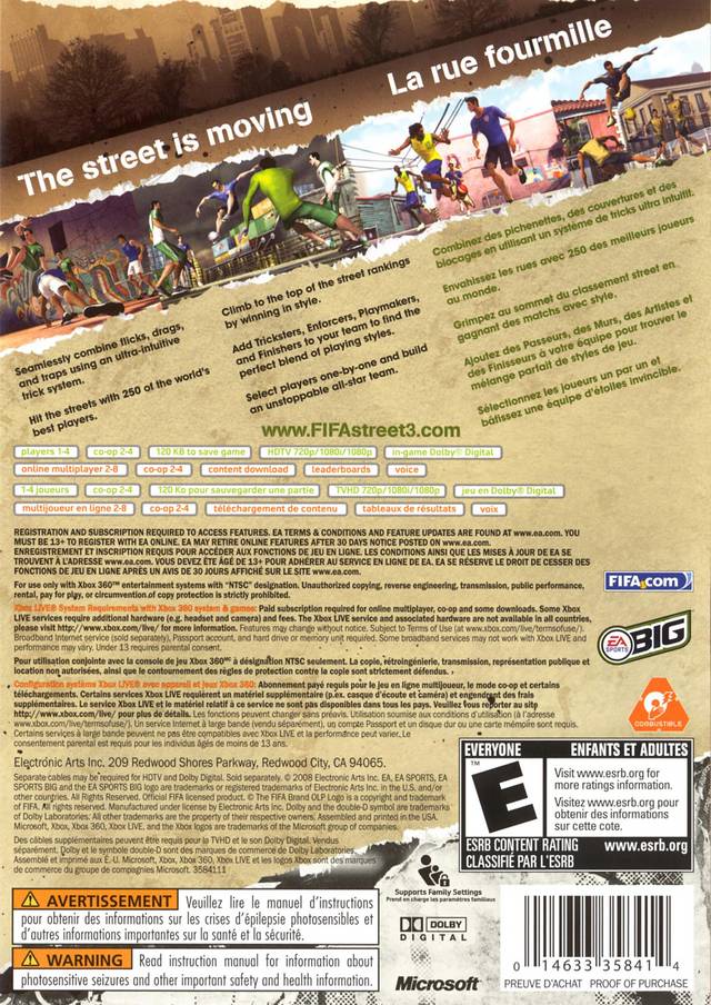 FIFA Street 3 - (PS3) PlayStation 3 Video Games EA Sports   