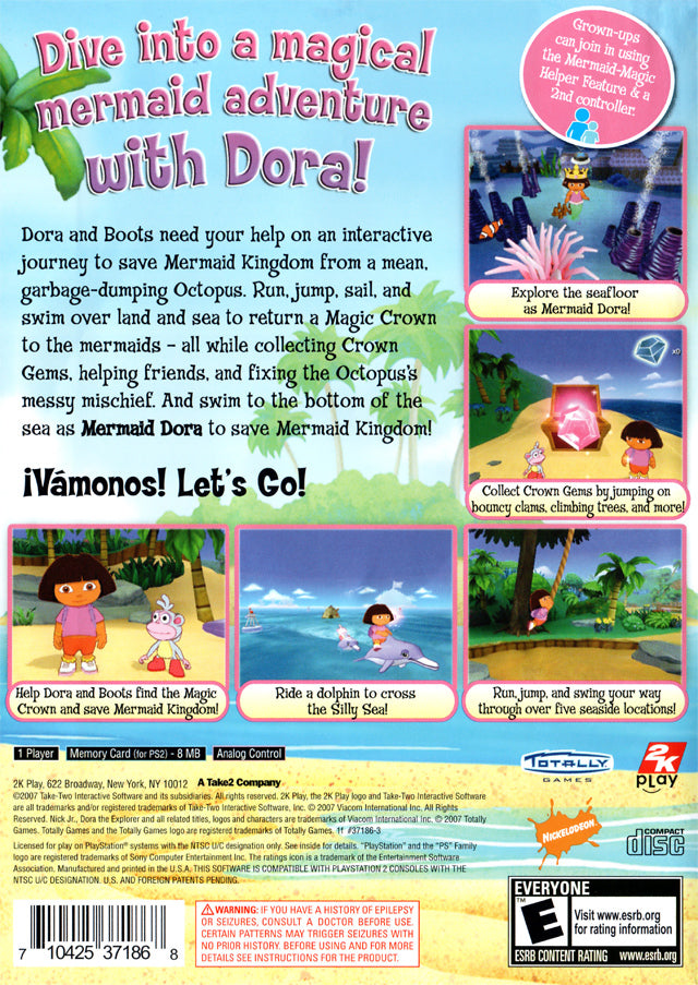 Dora the Explorer: Dora Saves the Mermaids - (PS2) PlayStation 2 Video Games Take-Two Interactive   