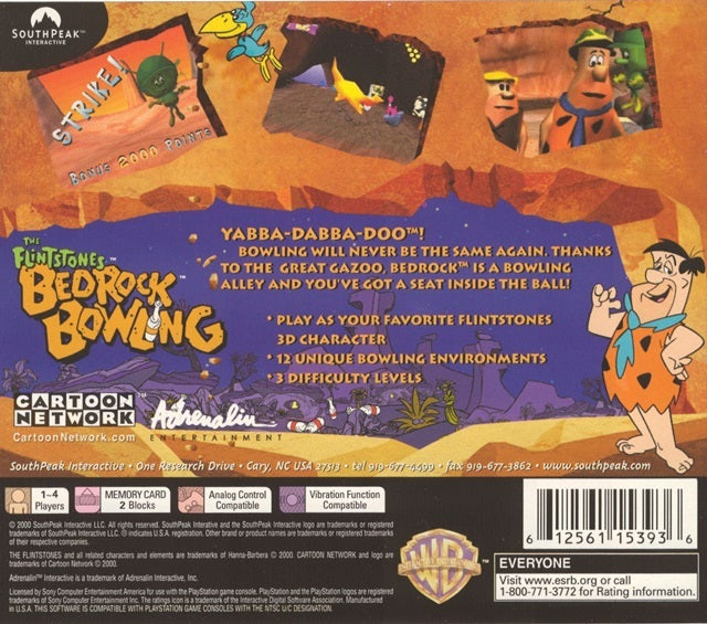 The Flintstones: Bedrock Bowling - (PS1) PlayStation 1 [Pre-Owned] Video Games SouthPeak Games   
