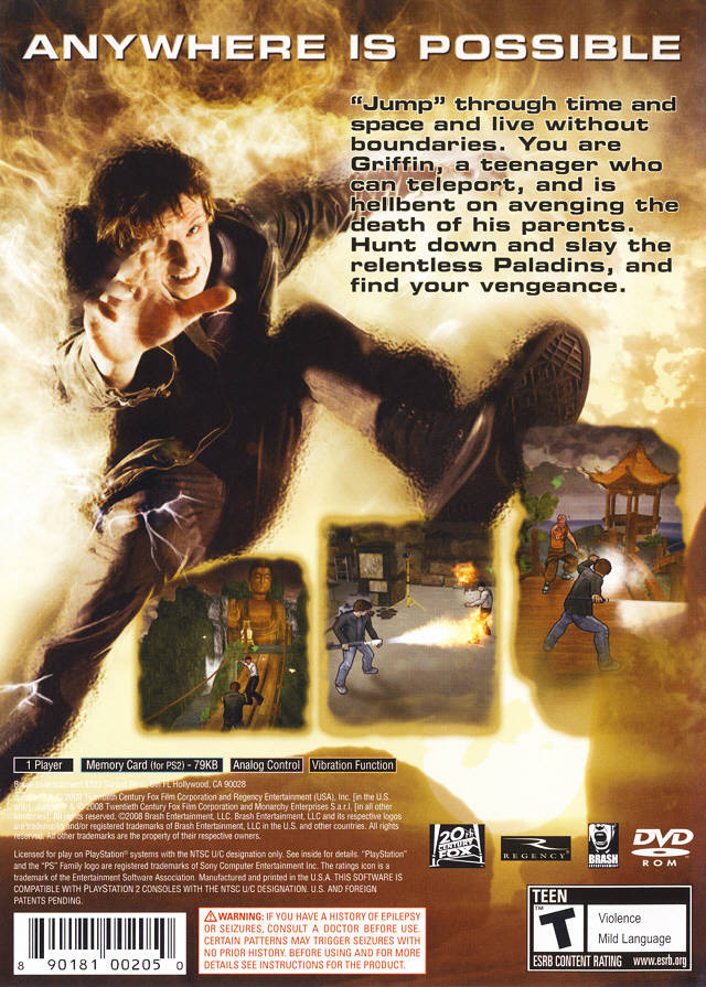 Jumper: Griffin's Story - (PS2) PlayStation 2 [Pre-Owned] Video Games Brash Entertainment   