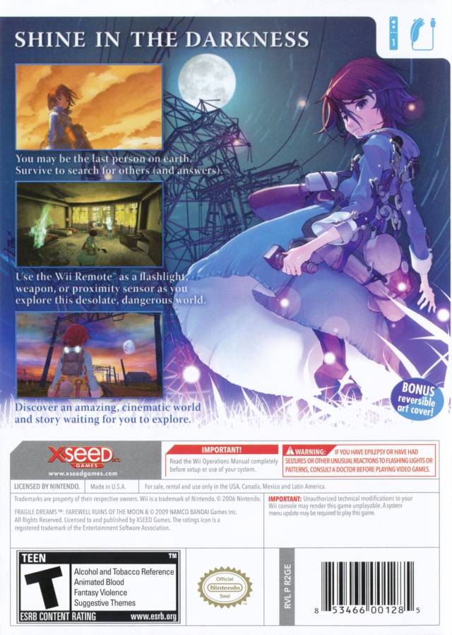 Fragile Dreams: Farewell Ruins of the Moon - Nintendo Wii [Pre-Owned] Video Games XSEED Games   