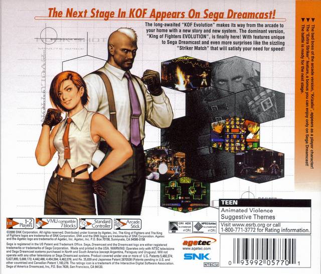 The King of Fighters Evolution - (DC) SEGA Dreamcast [Pre-Owned] Video Games Agetec   