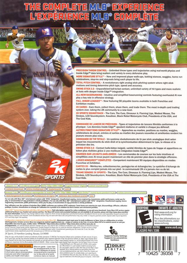 Major League Baseball 2K8 - Xbox 360 [Pre-Owned] Video Games 2K Sports   