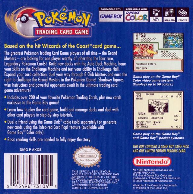 Pokemon Trading Card Game - GameBoy Color Pokemon Trading Card Game - GameBoy Color