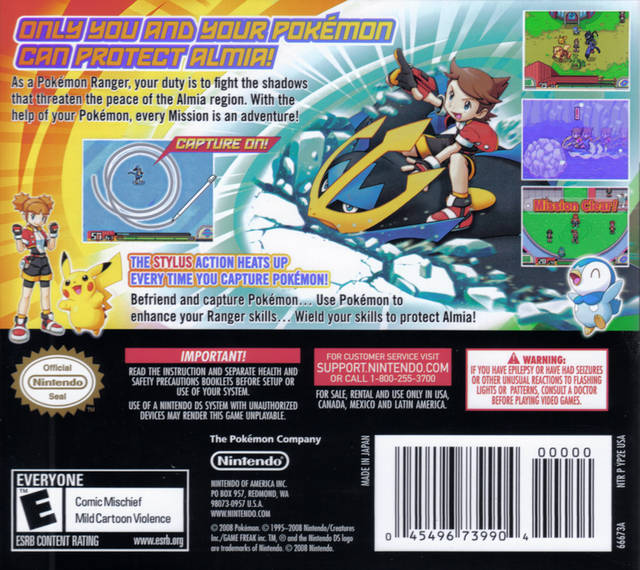 Pokemon Ranger: Shadows of Almia - (NDS) Nintendo DS [Pre-Owned] Video Games Nintendo   