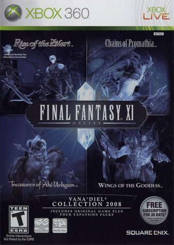 Final Fantasy XI: Vana'diel Collection 2008 - Xbox 360 Video Games Square Enix   