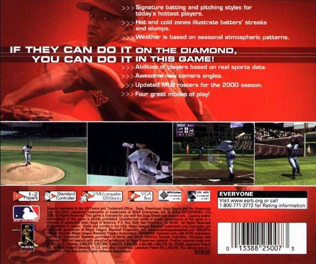 World Series Baseball 2K1 - (DC) SEGA Dreamcast Video Games Sega   