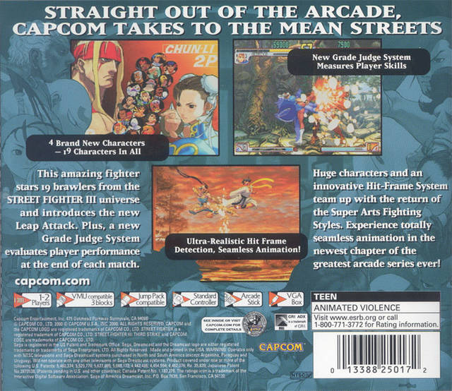 Street Fighter III: 3rd Strike - (DC) SEGA Dreamcast  [Pre-Owned] Video Games Capcom   