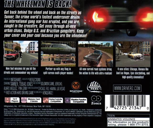 Driver 2 - (PS1) PlayStation 1 [Pre-Owned] Video Games Infogrames   
