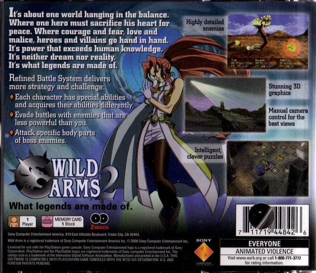 Wild ARMs 2 - (PS1) PlayStation 1 [Pre-Owned] Video Games SCEA   