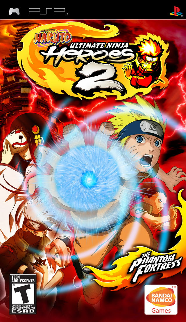 Naruto: Ultimate Ninja Heroes 2: The Phantom Fortress - Sony PSP [Pre-Owned] Video Games Namco Bandai Games   