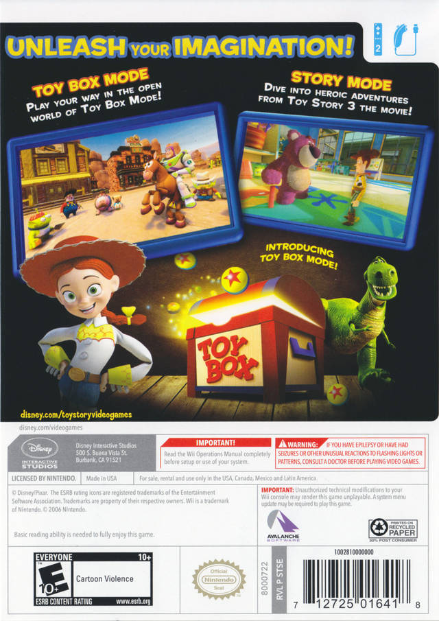 Toy Story 3 - Nintendo Wii [Pre-Owned] Video Games Disney Interactive Studios   