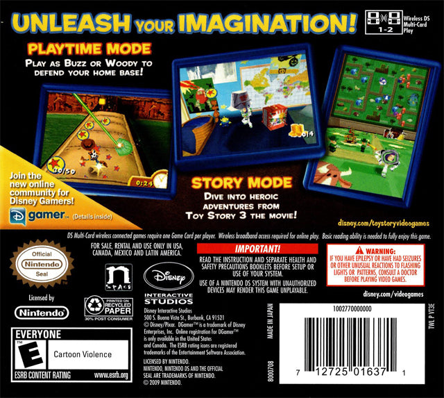 Toy Story 3 - (NDS) Nintendo DS [Pre-Owned] Video Games Disney Interactive Studios   
