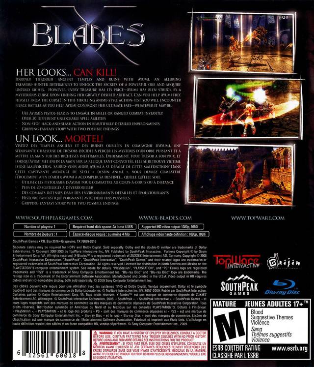 X-Blades - (PS3) PlayStation 3 [Pre-Owned] Video Games SouthPeak Games   