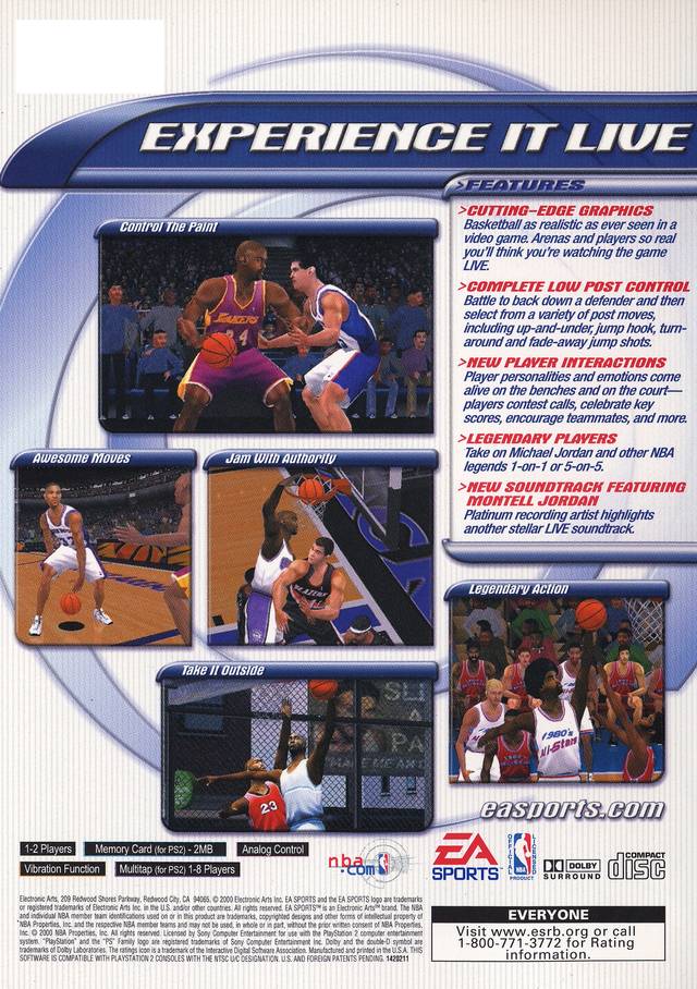 NBA Live 2001 - (PS2) PlayStation 2 [Pre-Owned] Video Games EA Sports   