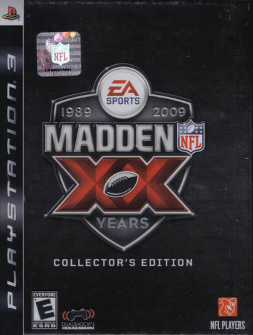 Madden NFL 09 ( 20th Anniversary Collectors Edition ) - PlayStation 3 [Pre-Owned] Video Games Electronic Arts   