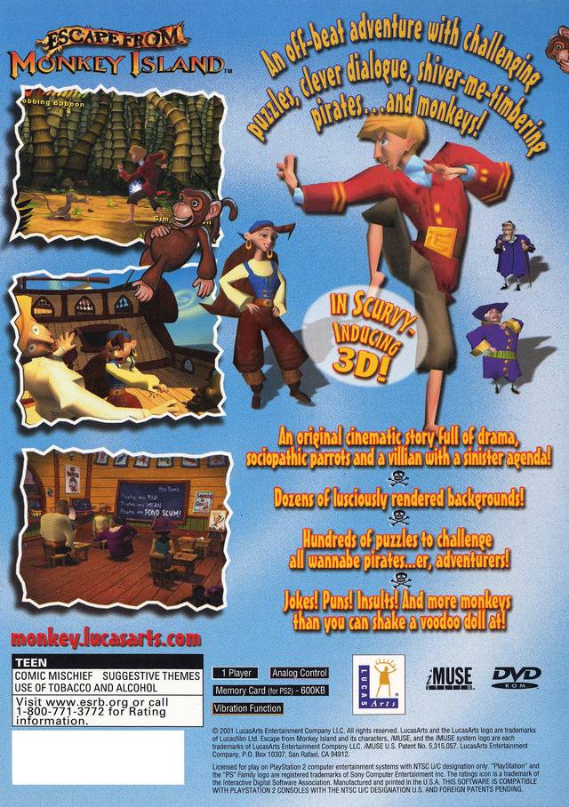 Escape from Monkey Island - PlayStation 2 | J&L Game