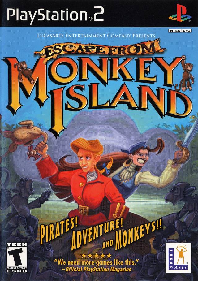 Escape from Monkey Island - PlayStation 2 Video Games LucasArts   