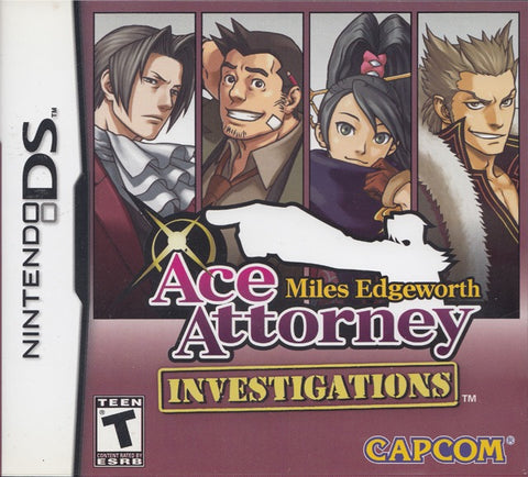 Ace Attorney Investigations: Miles Edgeworth - Nintendo DS [NEW] Video Games Capcom   