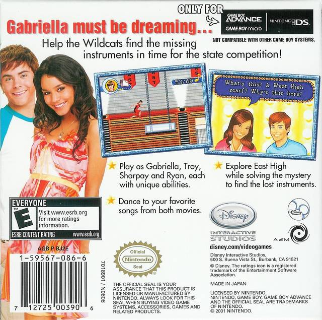 Disney High School Musical: Livin' the Dream - (GBA) Game Boy Advance [Pre-Owned] Video Games Disney Interactive Studios   