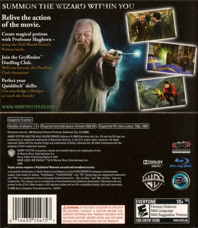 Harry Potter and the Half-Blood Prince - (PS3) PlayStation 3 [Pre-Owned] Video Games EA Games   