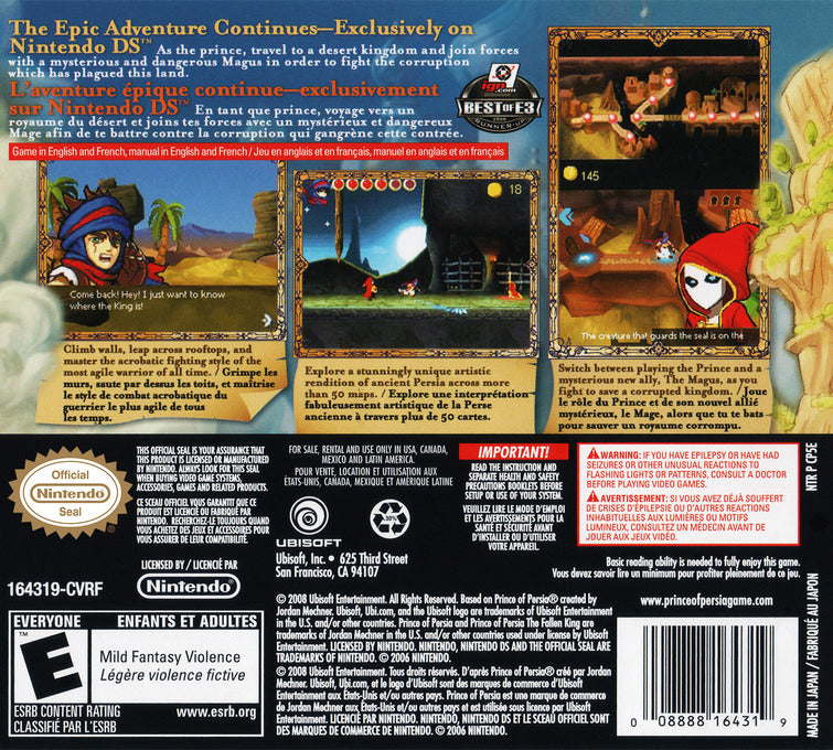 Prince of Persia: The Fallen King - (NDS) Nintendo DS [Pre-Owned] Video Games Ubisoft   