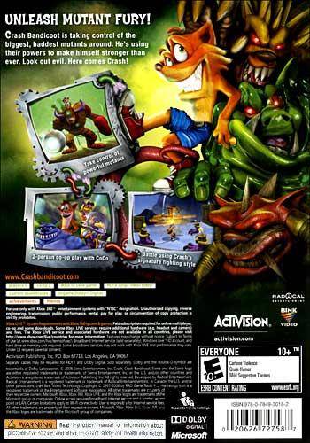Crash: Mind Over Mutant - Xbox 360 [Pre-Owned] Video Games Activision   