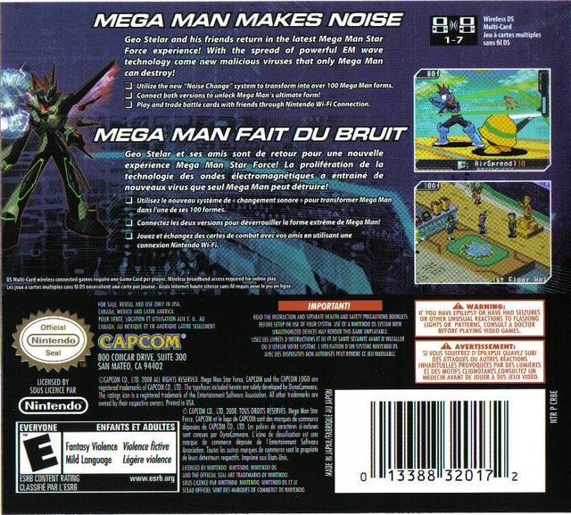 Mega Man Star Force 3: Black Ace - (NDS) Nintendo DS [Pre-Owned] Video Games Capcom   
