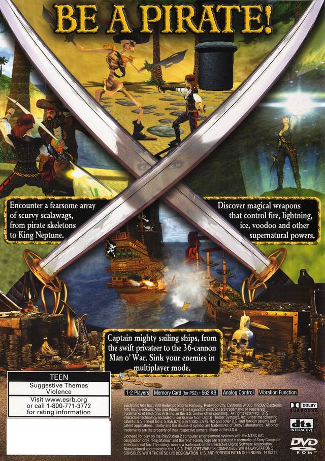 Pirates: The Legend of Black Kat - (PS2) PlayStation 2 [Pre