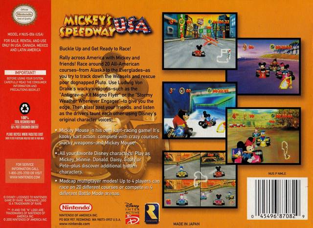 Mickey's Speedway USA - (N64) Nintendo 64 [Pre-Owned] Video Games Nintendo   