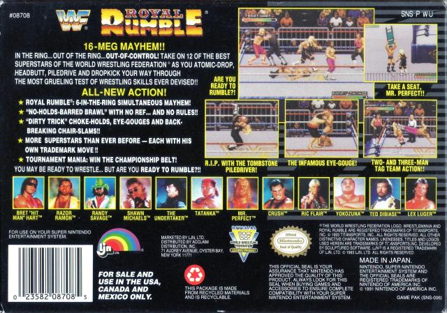 WWF Royal Rumble - (SNES) Super Nintendo [Pre-Owned] Video Games LJN Ltd.   