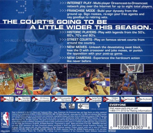 NBA 2K1 - (DC) Dreamcast [Pre-Owned] | J&L Game