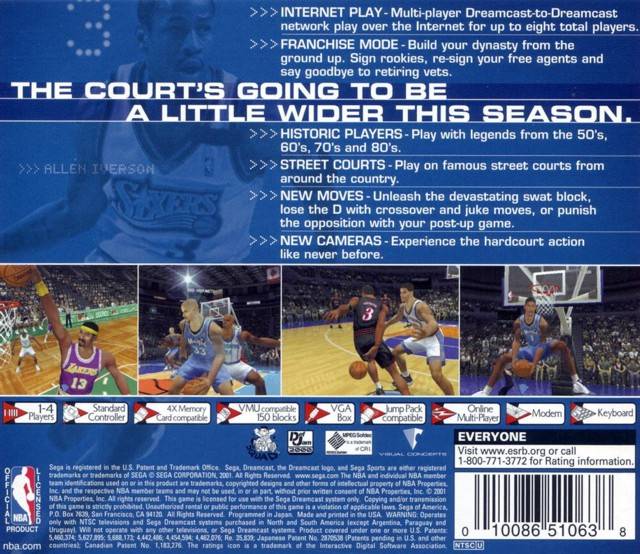 NBA 2K1 - (DC) Dreamcast [Pre-Owned] Video Games SEGA   