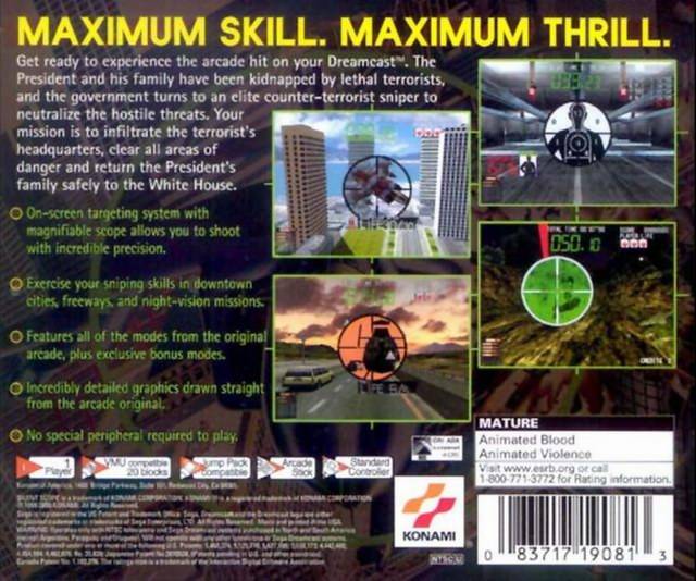 Silent Scope - (DC) SEGA Dreamcast  [Pre-Owned] Video Games Konami   
