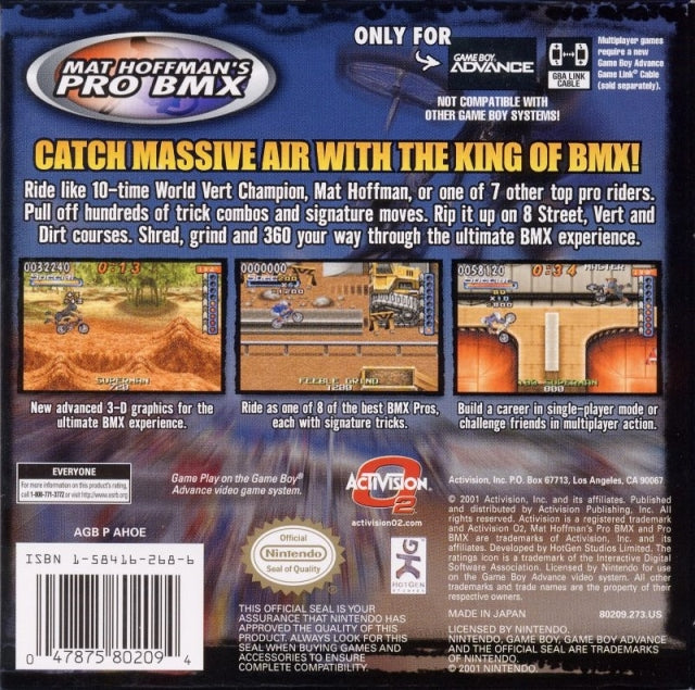 Mat Hoffman's Pro BMX - (GBA) Game Boy Advance [Pre-Owned] Video Games Activision   