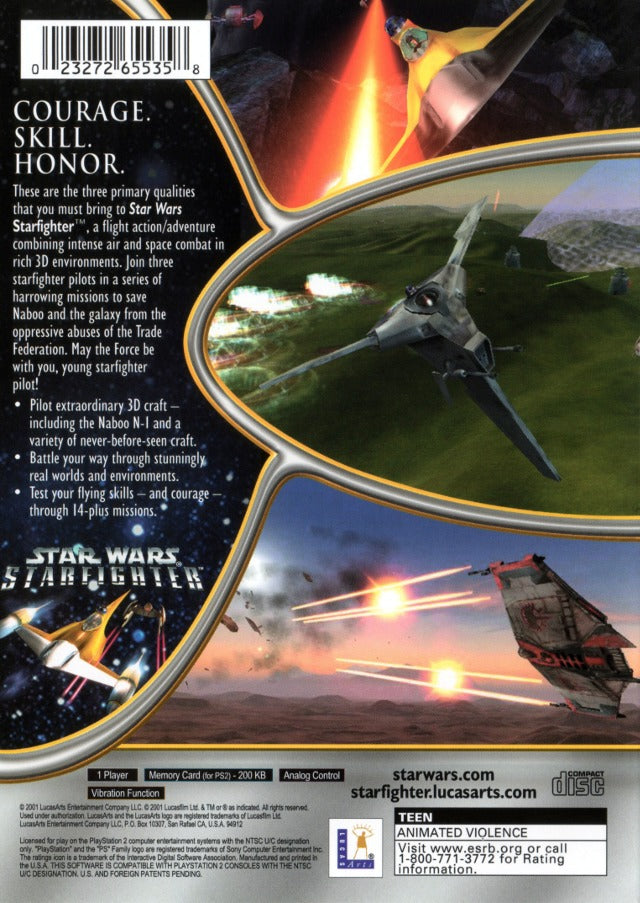 Star Wars: Starfighter - (PS2) PlayStation 2 [Pre-Owned] Video Games LucasArts   