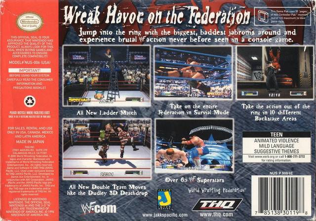 WWF No Mercy - (N64) Nintendo 64 [Pre-Owned] Video Games THQ   