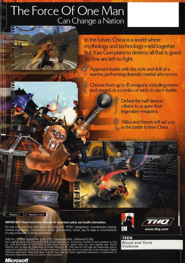 New Legends - Xbox Video Games THQ   