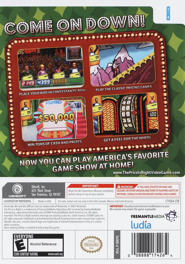 The Price is Right - Nintendo Wii [Pre-Owned] | J&L Game