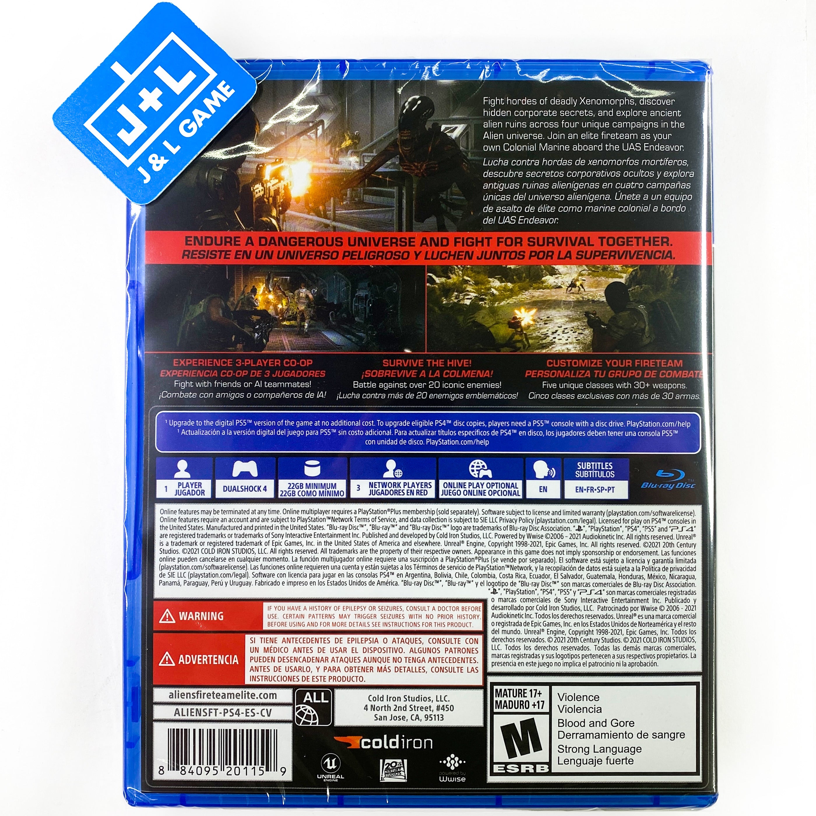 Aliens: Fireteam Elite - (PS4) PlayStation 4 Video Games Cold Iron Studios   
