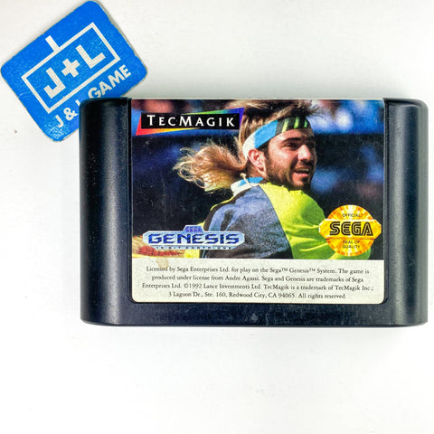 Andre Agassi Tennis - (SG) SEGA Genesis [Pre-Owned] Video Games TecMagik   