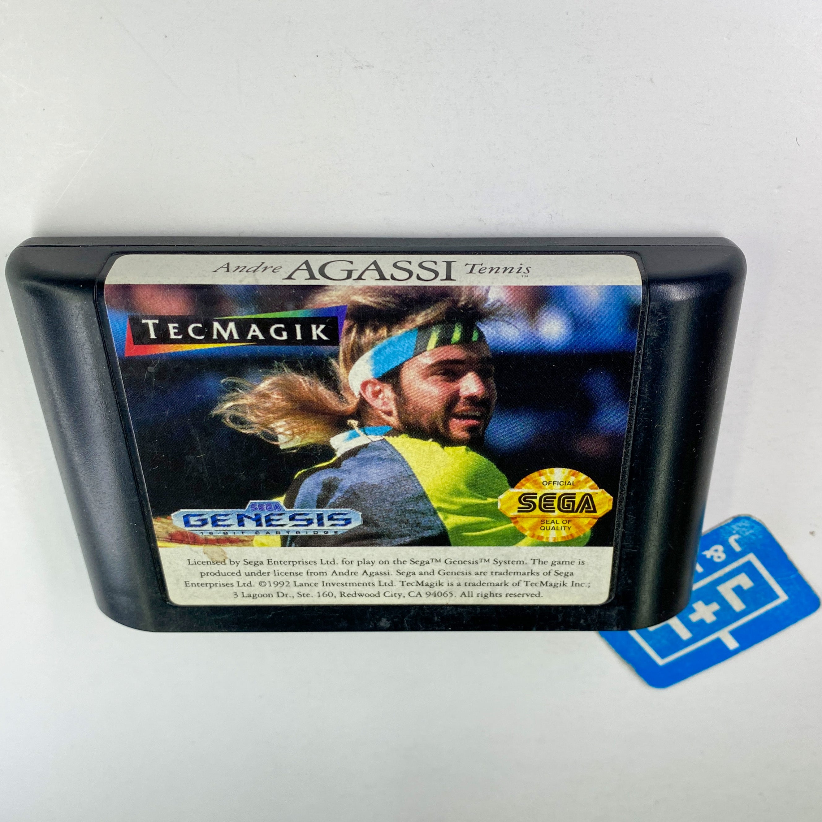 Andre Agassi Tennis - (SG) SEGA Genesis [Pre-Owned] Video Games TecMagik   