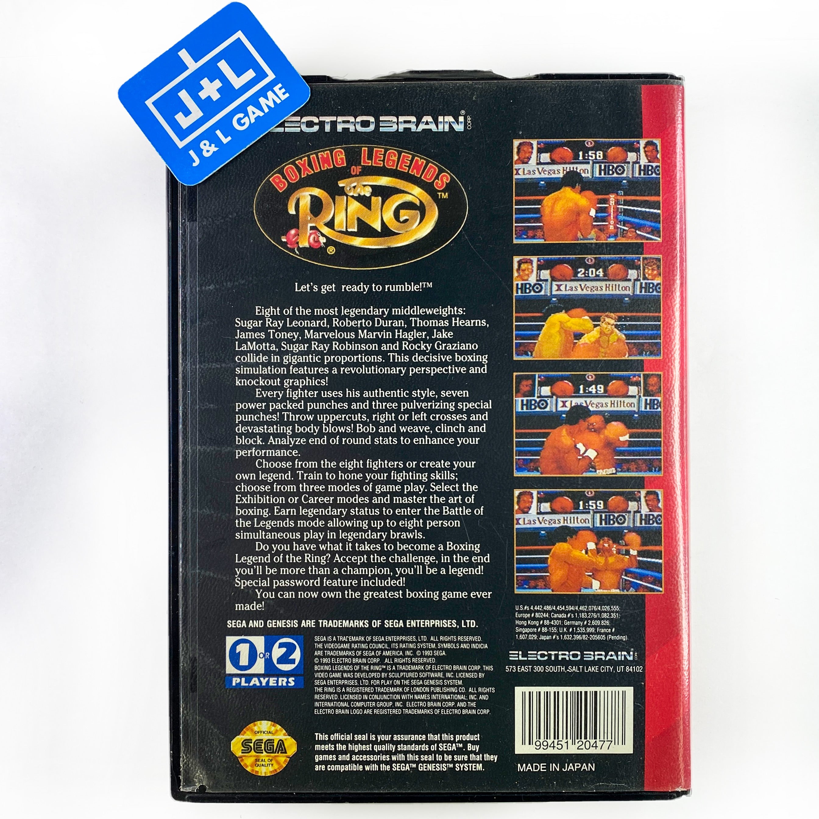 Boxing Legends of the Ring - (SG) SEGA Genesis [Pre-Owned] Video Games Electro Brain   